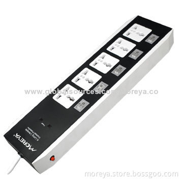 Power Strip of Universal Standard with 5 Individual Socket Outlet Switches, Overload ProtectionNew